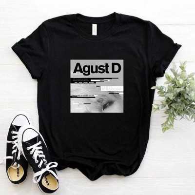 Camiseta Kpop Bts AgustD Suga 083