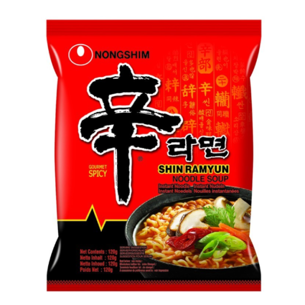 Ramen coreano shin ramyun noodle soup